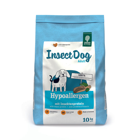 Green Petfood InsectDog Hypoallergen, 10Kg Sack