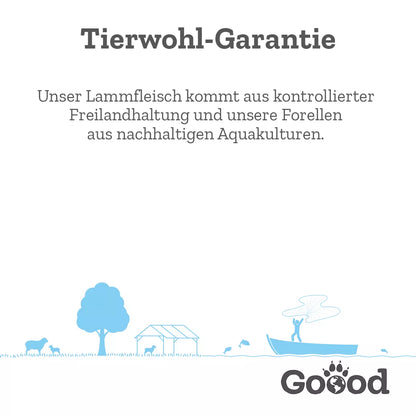 GOOOD Junior - Freilandlamm & Nachhaltige Forelle, 400g Dose