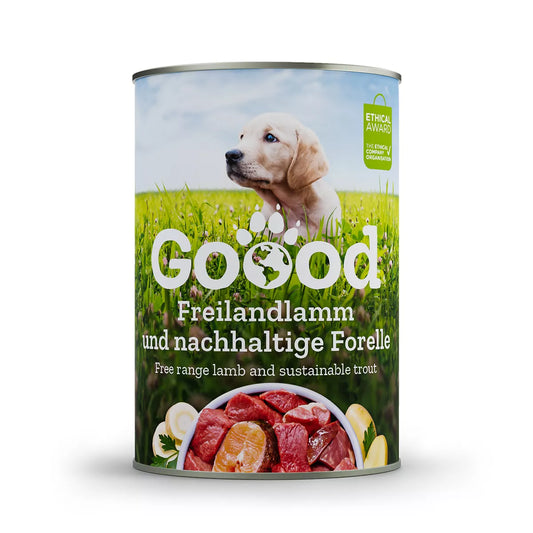 GOOOD Junior - Freilandlamm & Nachhaltige Forelle, 400g Dose